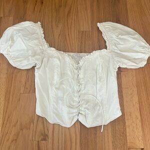 ASTR The Label Lace Up Corset Top